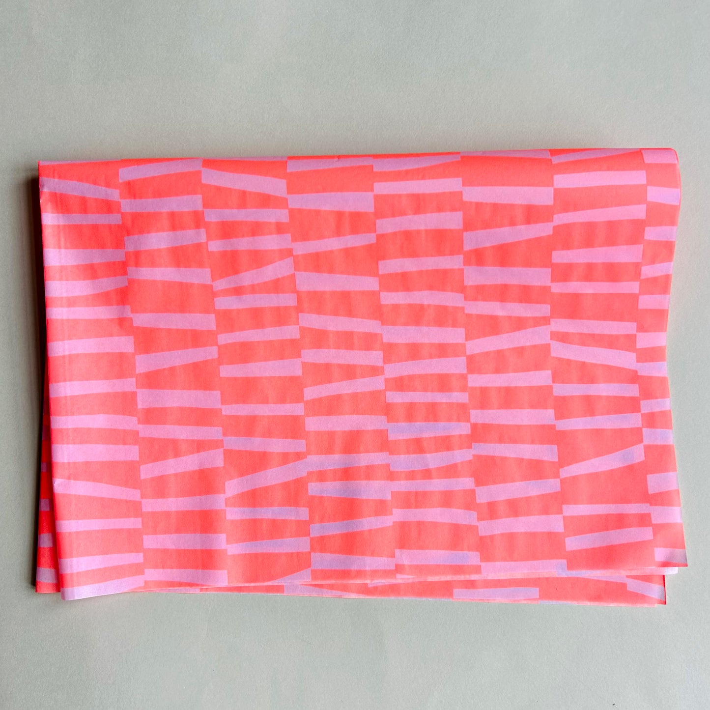 Seidenpapier - Bold Stripes, neon koralle/flieder